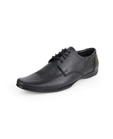 Men's leather black shoes 00826