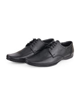 Men's leather black shoes 00826