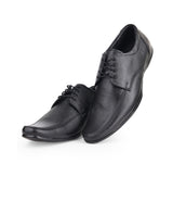 Men's leather black shoes 00826