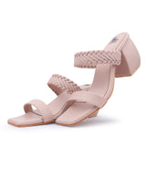 Ladies Heel beige Chappals 01358