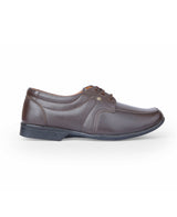Men's leather brown shoes 02080