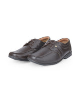 Men's leather brown shoes 02080