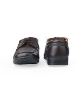 Men's leather brown shoes 02080