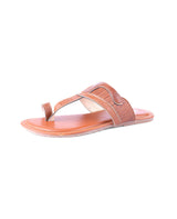men's kolhapuri tan color chappals 03019