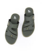 Men's green chappals 03032