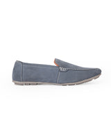 Men's leather casual blue shoes 04254