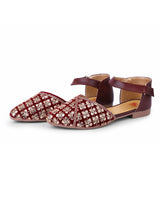 ladies flat cherry sandals 04711