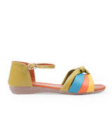 ladies green flat sandals 04723