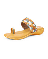 Ladies heel tan chappals 05361