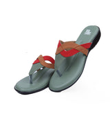 Ladies heel green chappals 05362