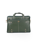 Leather office Portfolio Bag (green) 05420