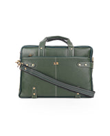 Leather office Portfolio Bag (green) 05420