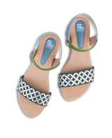 Ladies flat green sandals 05570