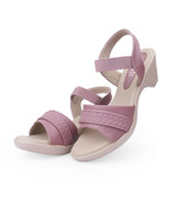 ladies heel pink sandals 05575
