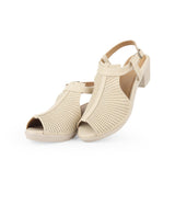 Ladies Heel Beige sandals 05950