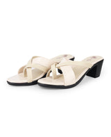 ladies heel beige chappals 05954