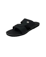 Men's black chappals 06607