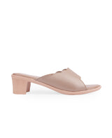 Ladies heel golden chappals 06913