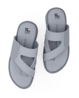 Men's gray chappals 07670