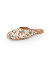 Ladies gold mules 07872