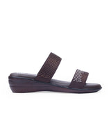 Ladies heel brown chappals 08610