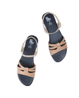 Ladies flat brown sandal 09629