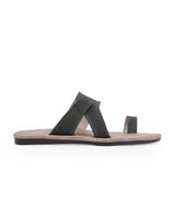 men's black chappals 09715