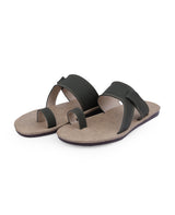 men's black chappals 09715