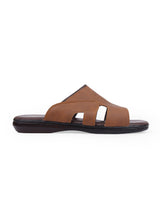 Men's brown chappals 09719