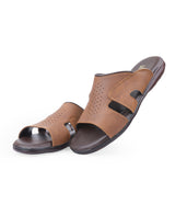 Men's brown chappals 09719