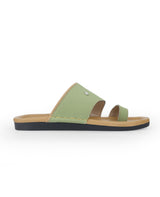 Men's green chappals 09727