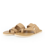 Men's tan chappals 09728