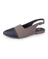 ladies flat brown sandals 09875