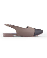 ladies flat brown sandals 09875
