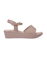 ladies heel tan sandals 09878