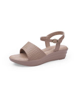 ladies heel tan sandals 09878