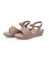 ladies heel tan sandals 09878