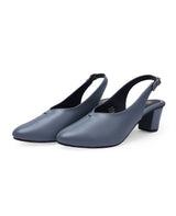 Ladies Heel sandals gray 09879