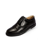 Men's leather oxford black shoes 05001