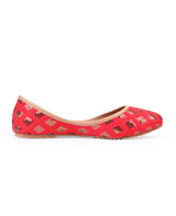 LADIES RED JUTTI 100872