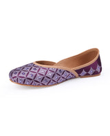 LADIES PURPLE JUTTI 100876