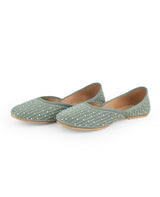 LADIES GREEN JUTTI 100884