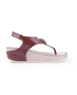 Ladies Heel brown sandals 102566
