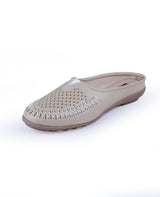 Ladies beige half shoes 104437