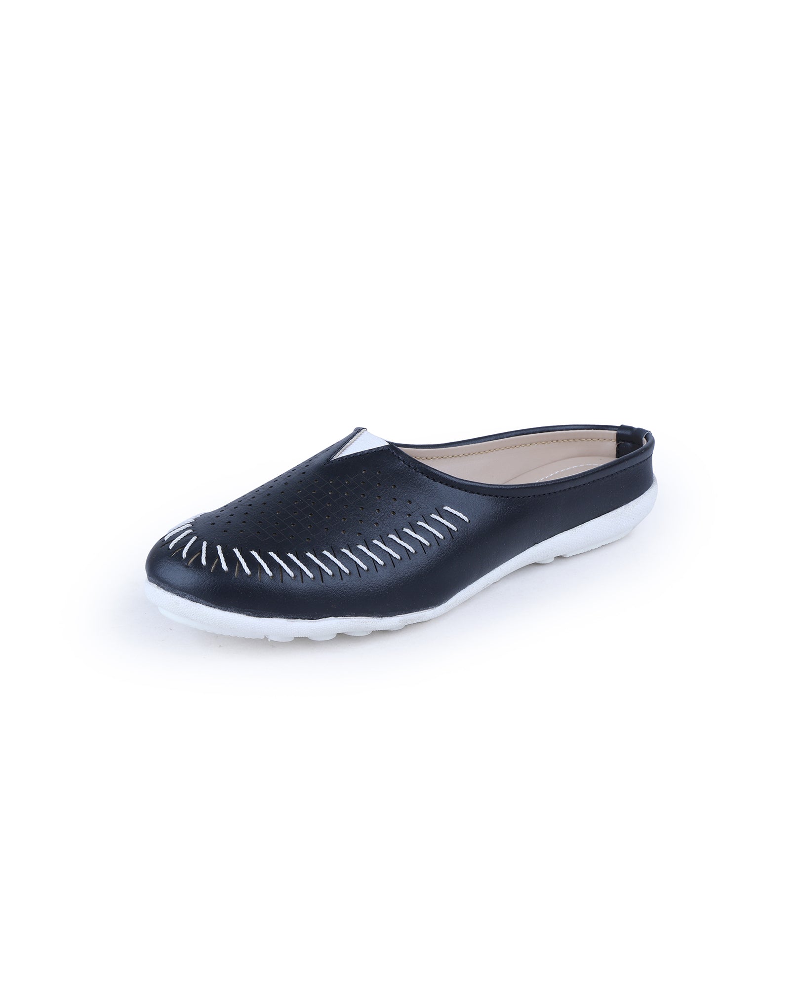 104438 Ladies Half Shoe (Black) – Sreeleathers Ltd