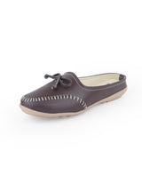 Ladies half brown shoes 104450
