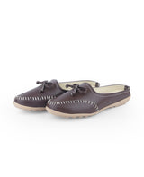 Ladies half brown shoes 104450