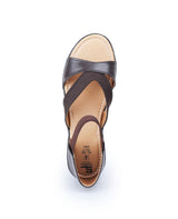 Ladies heel brown sandals 10577