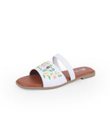 LADIES FLAT WHITE CHAPPAL 10586