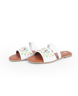 LADIES FLAT WHITE CHAPPAL 10586